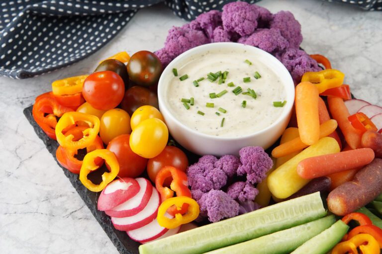Easter brunch veggie board