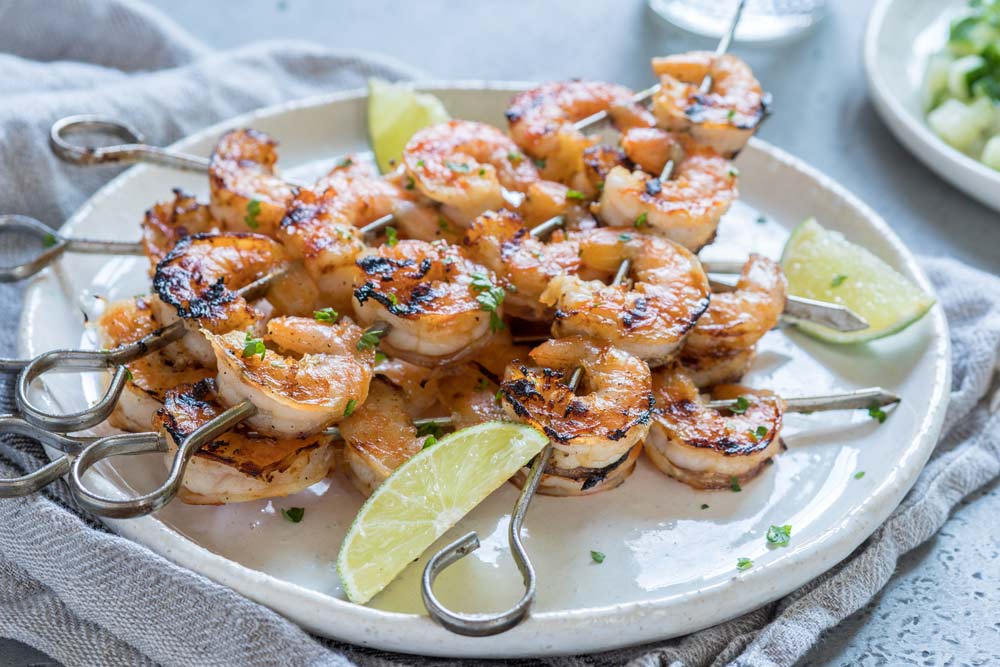 grilled shrimp skewers