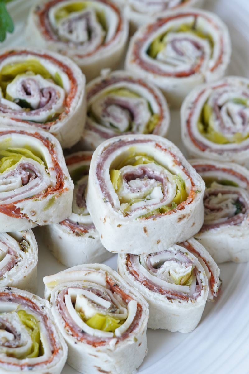 zesty italian pinwheels