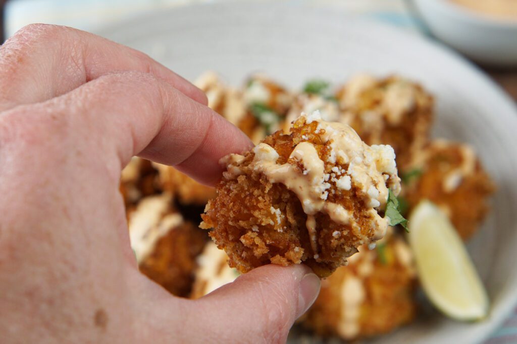 Mexican street corn croquetas