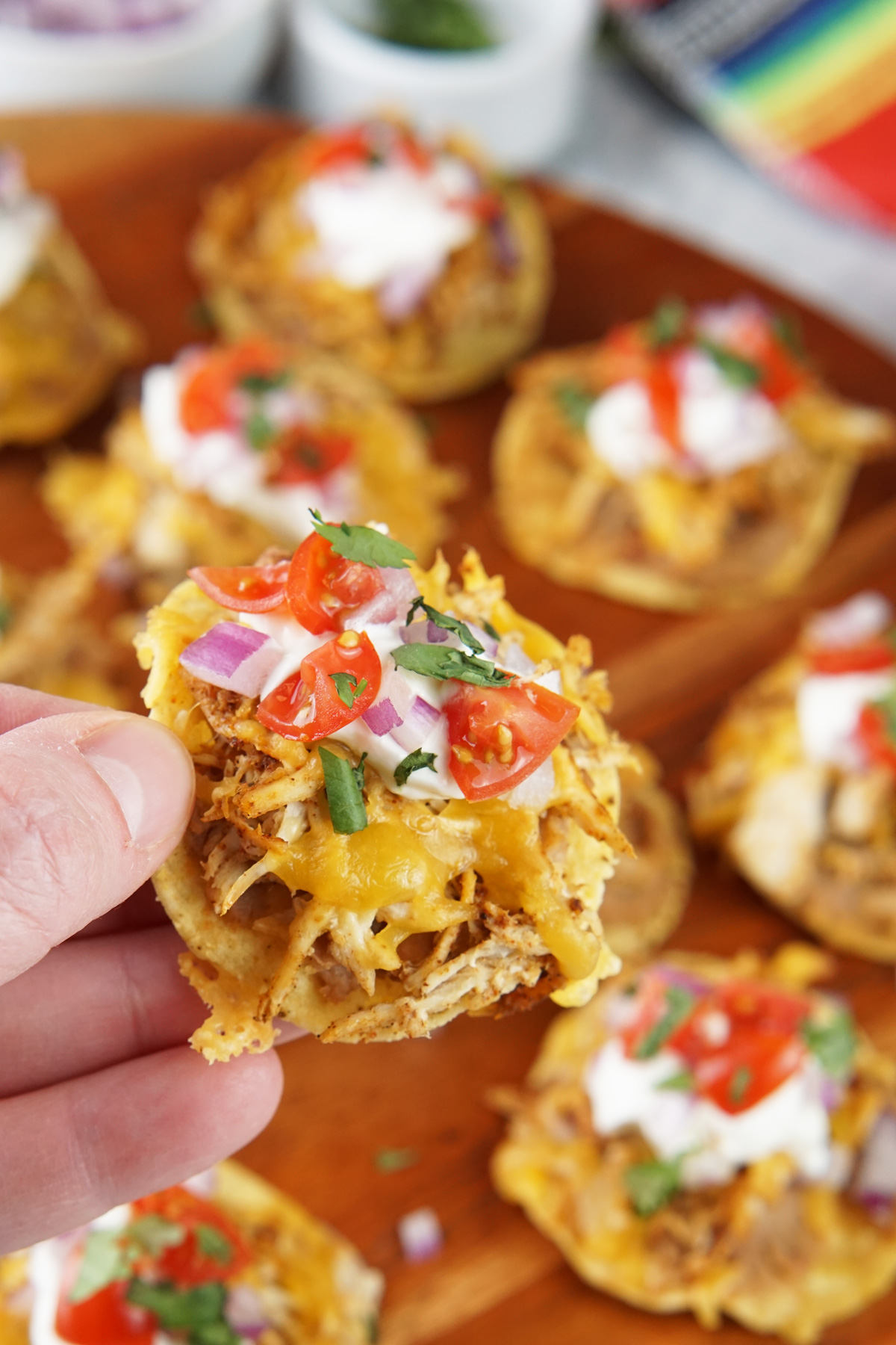 Mini sheet pan tostada appetizers