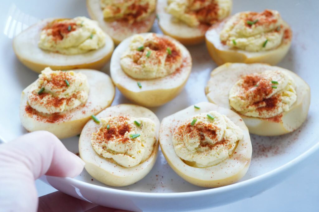 smoked deviled eggs