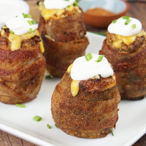 Grilled volcano potatoes