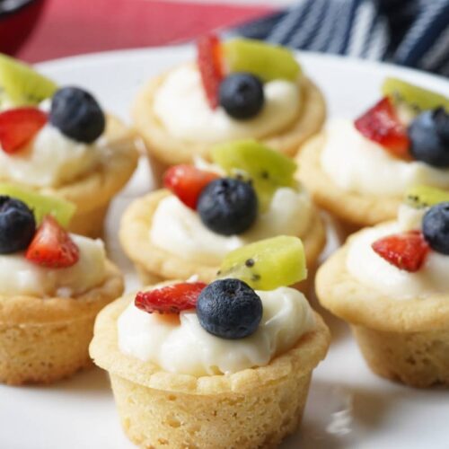 sugar cookie fruit cups