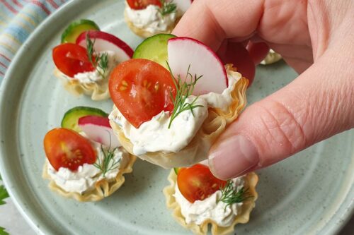 summer herb veggie cups