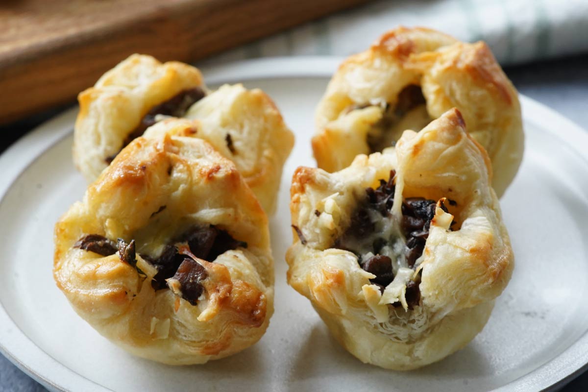 Mushroom Puff Pastry Tartlets