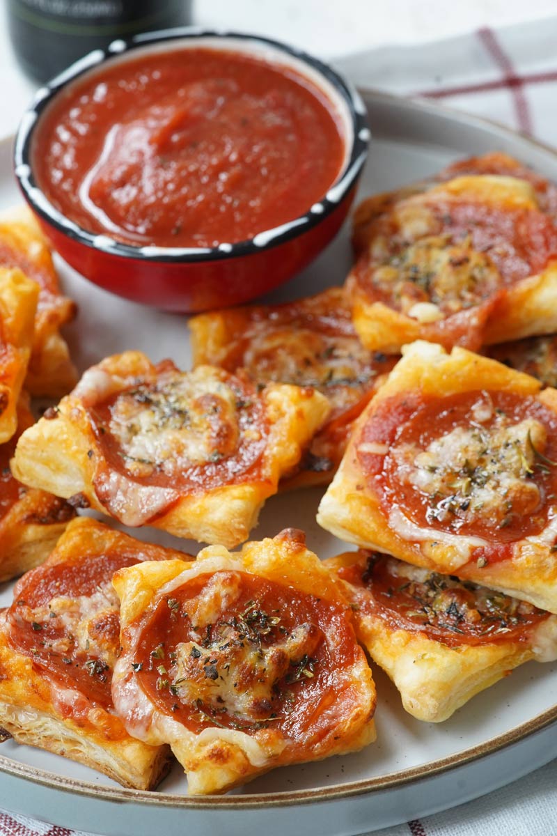 Puff Pastry Pizza squares