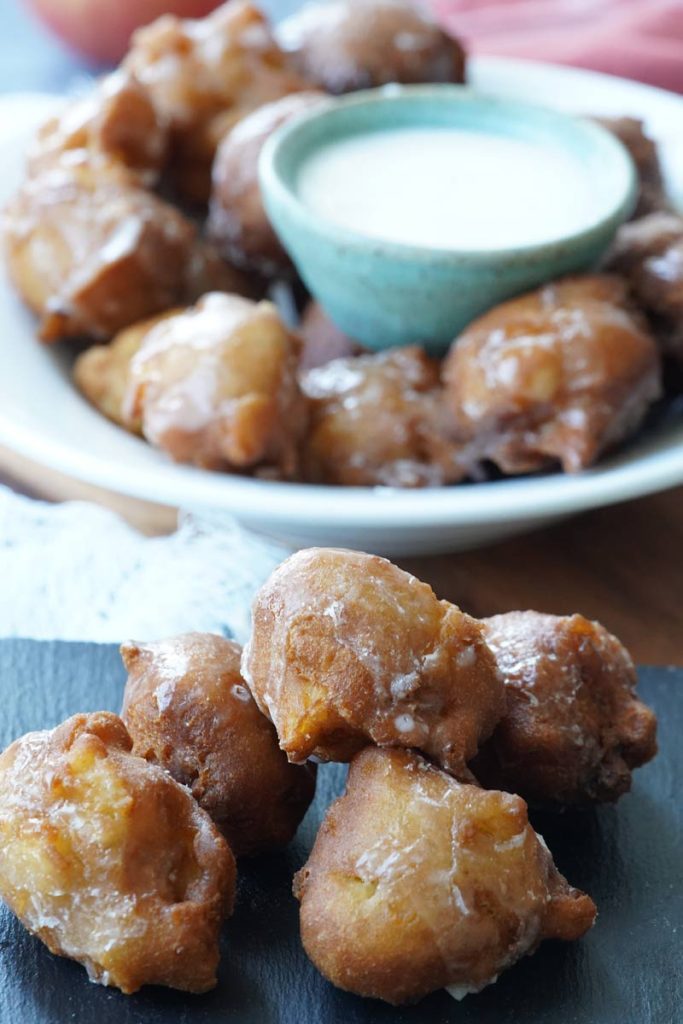 apple fritter bites