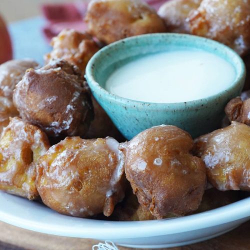 apple fritter bites