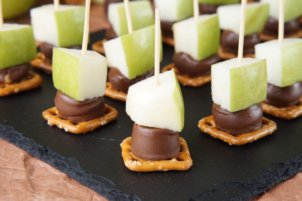 Caramel apple bites