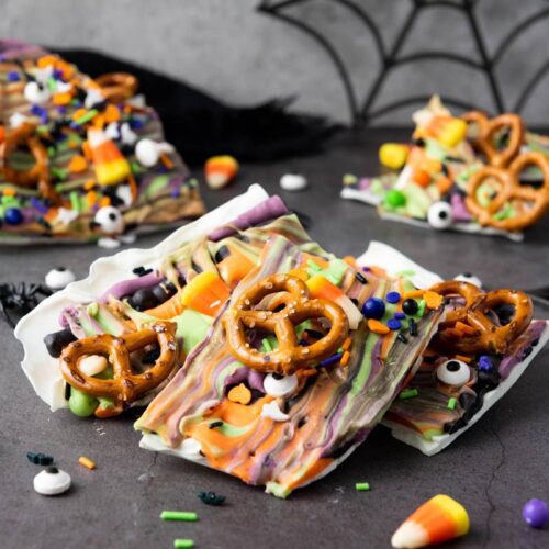 Halloween candy bark