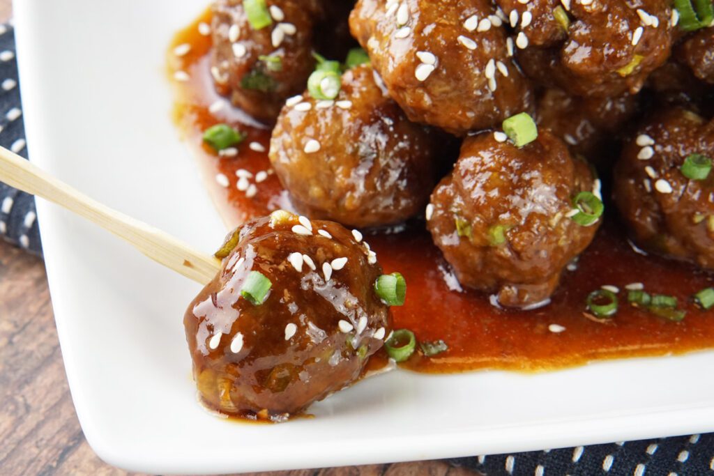 Mongolian Beef Meatballs