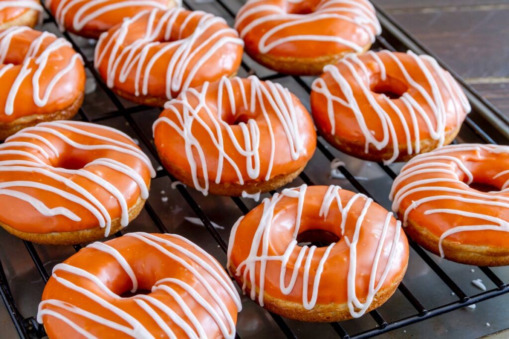 pumpkin glazed donuts