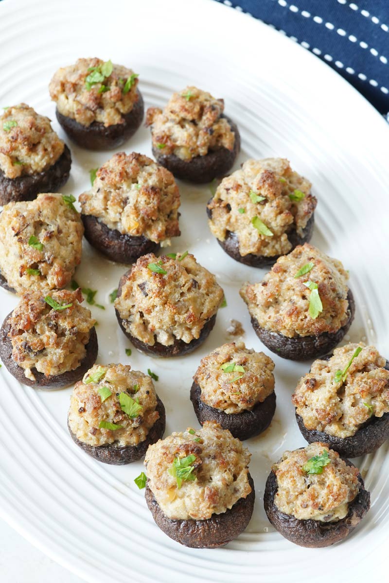 sausage stuffed mushrooms