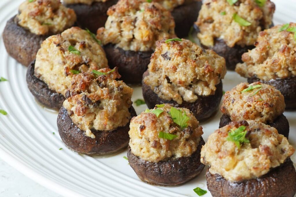 sausage stuffed mushrooms