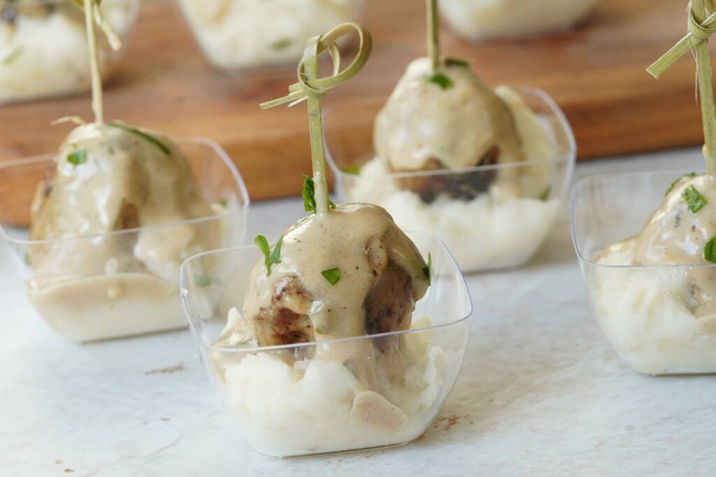 Swedish meatball appetizer
