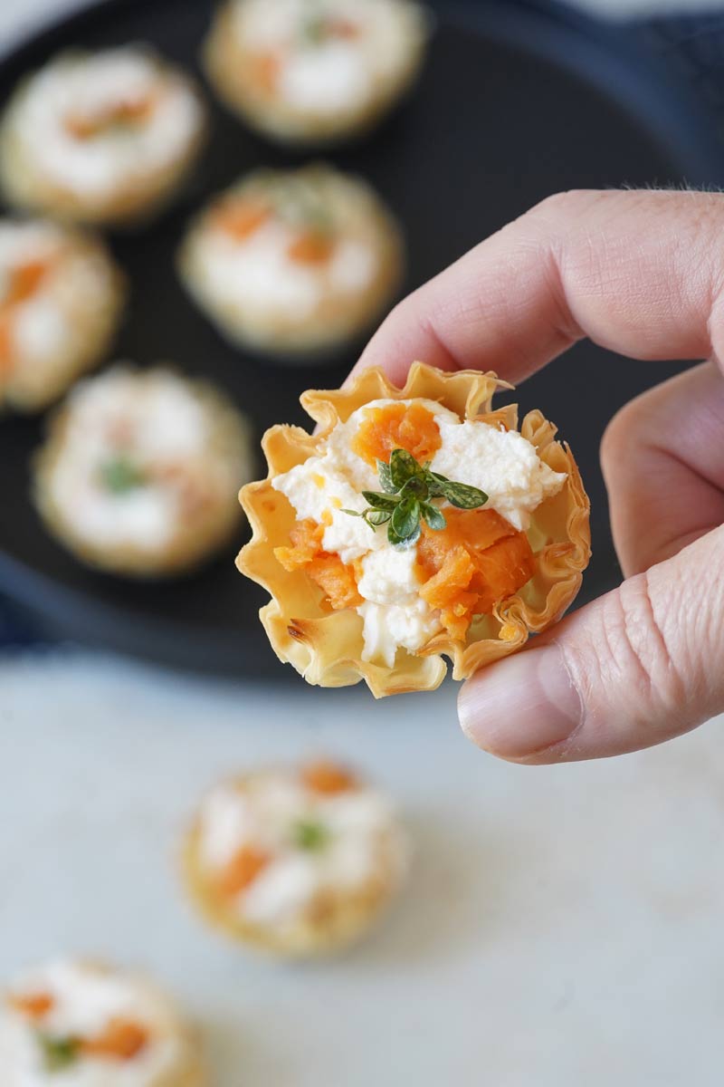 Butternut Squash & Thyme Tartlets
