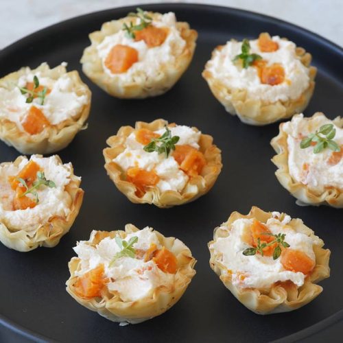 Butternut Squash & Thyme Tartlets