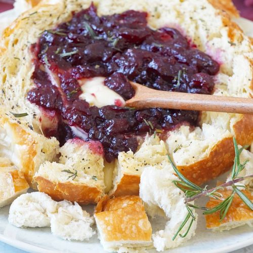 cranberry brie bread bowl