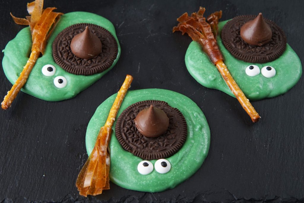 Melted witch cookies