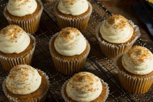 Pumpkin spice cupcakes