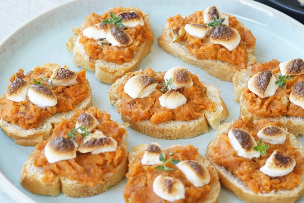 Sweet Potato Crostini