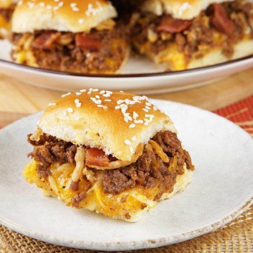 bbq bacon cheeseburger sliders