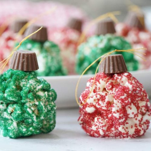 christmas popcorn ornament balls