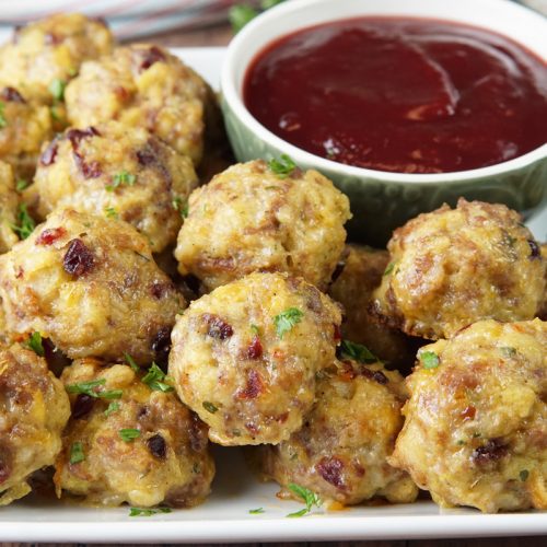 Sausage stuffing bites
