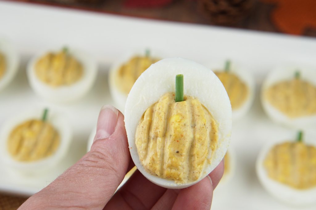 Thanksgiving deviled eggs