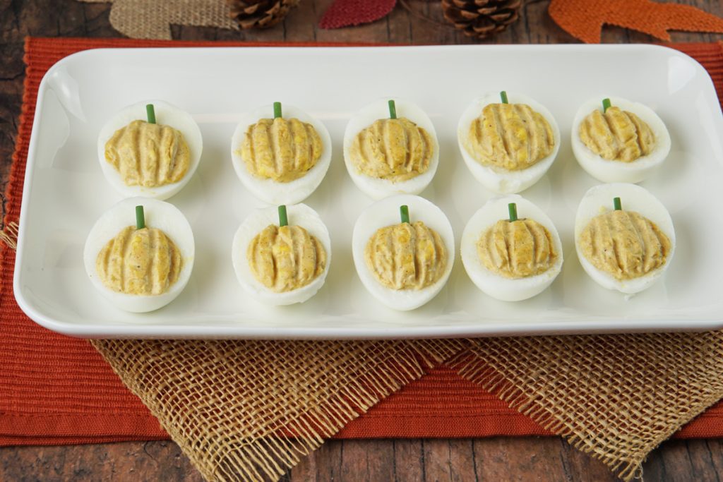 Thanksgiving deviled eggs