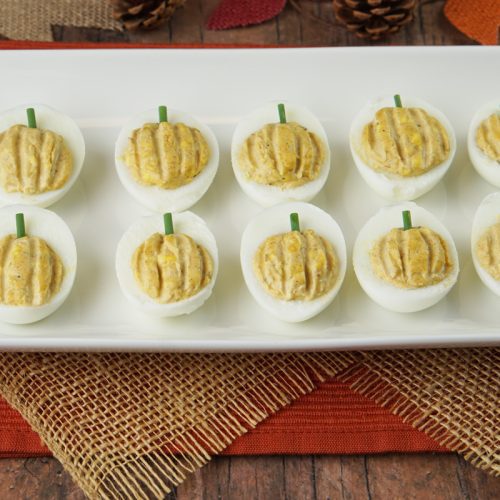 Thanksgiving deviled eggs