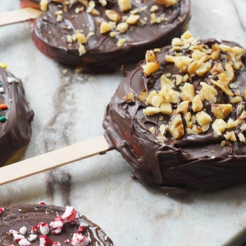 chocolate covered apple slices