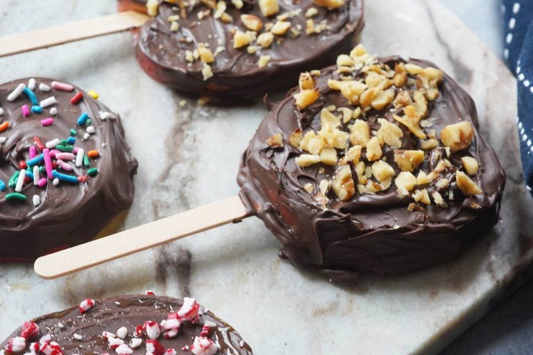 chocolate covered apple slices