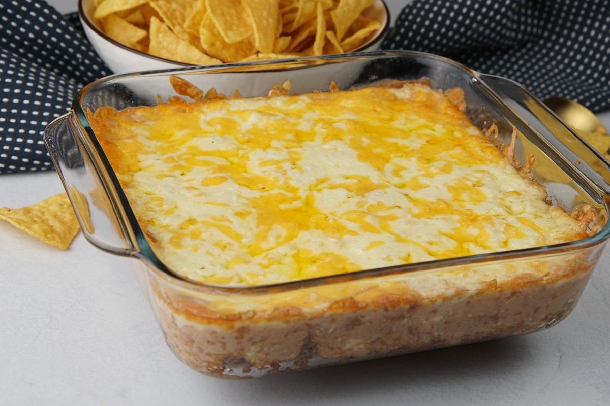 Hot beef, bean and cheese dip