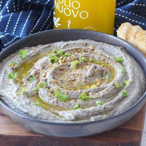 black lentil dip