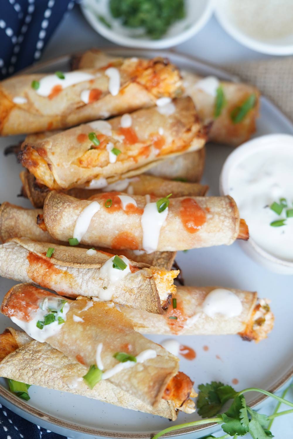 buffalo chicken taquitos