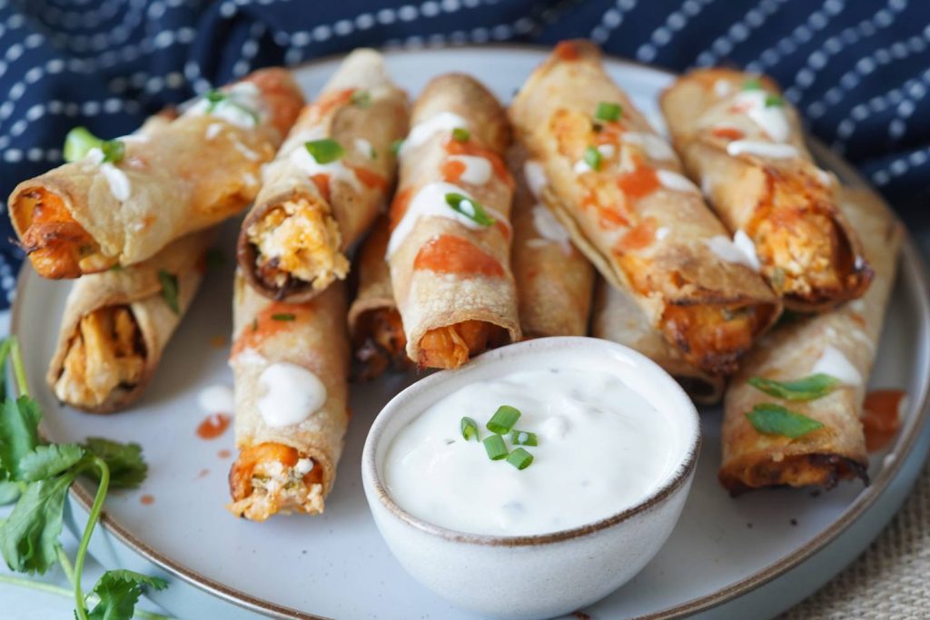 buffalo chicken taquitos