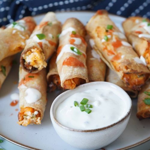 buffalo chicken taquitos
