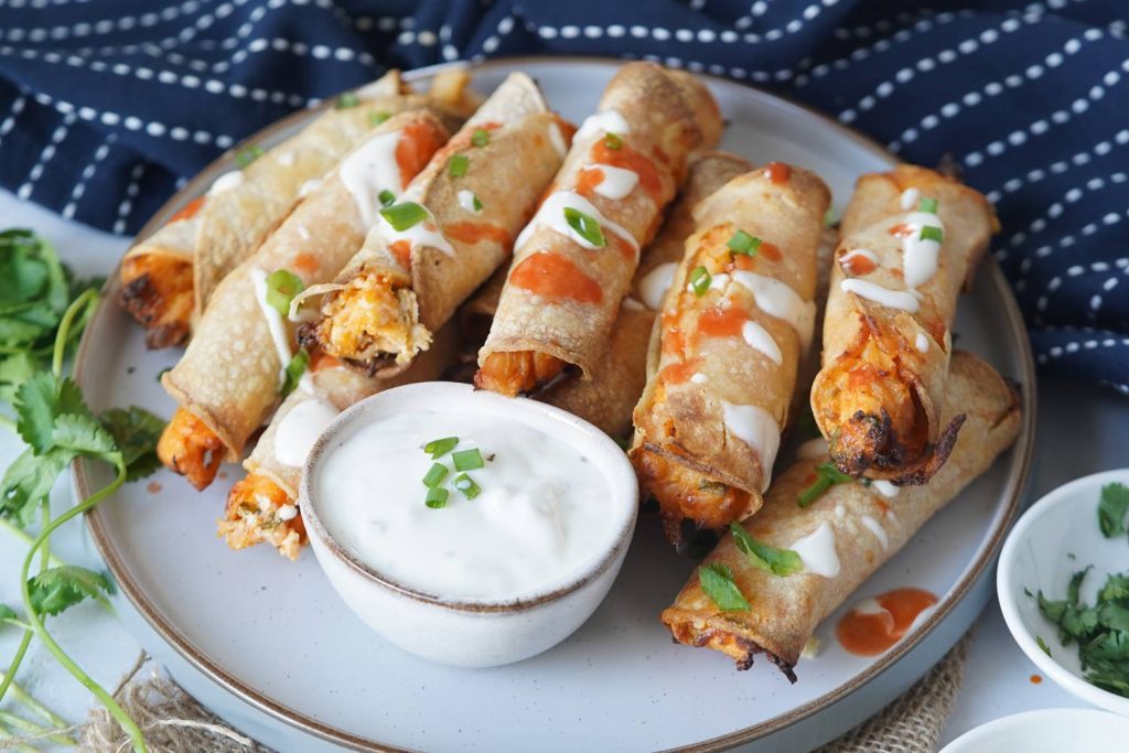 buffalo chicken taquitos