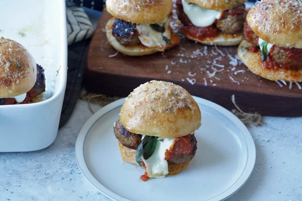 meatball marinara slider