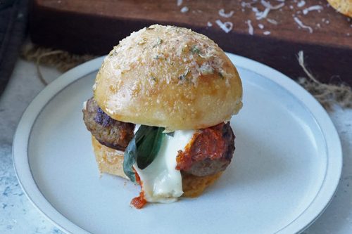 meatball marinara slider
