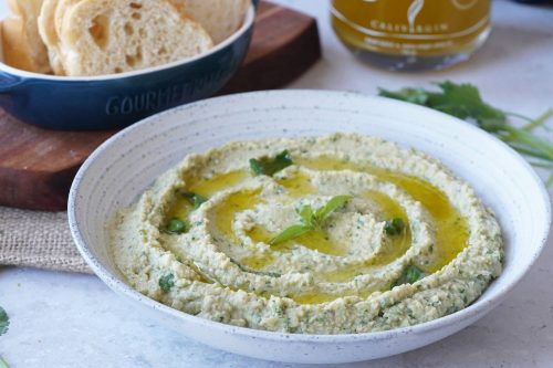 spinach artichoke hummus