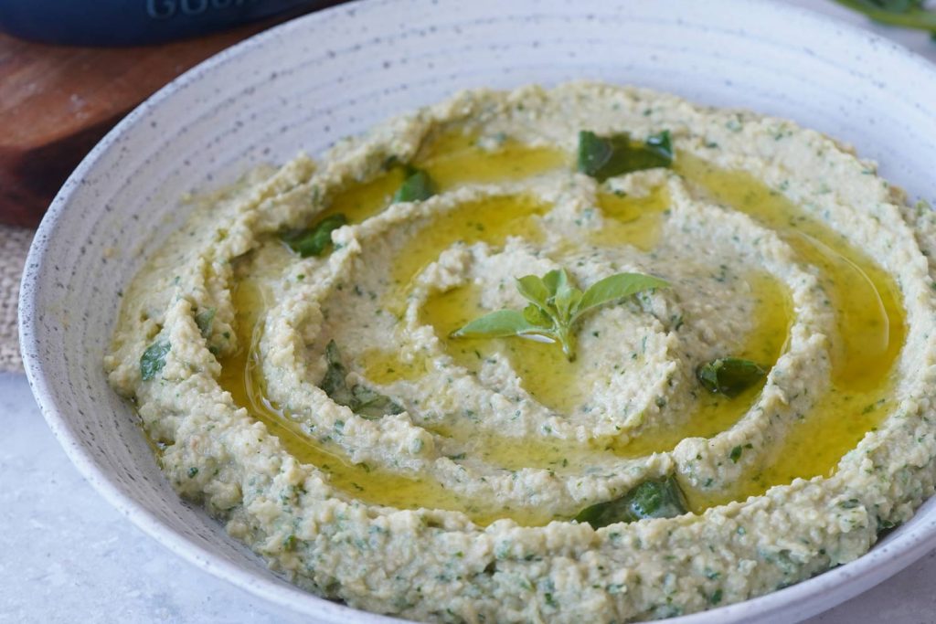 spinach artichoke hummus