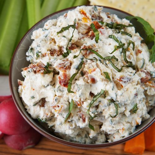 Sun dried tomato & parmesan dip