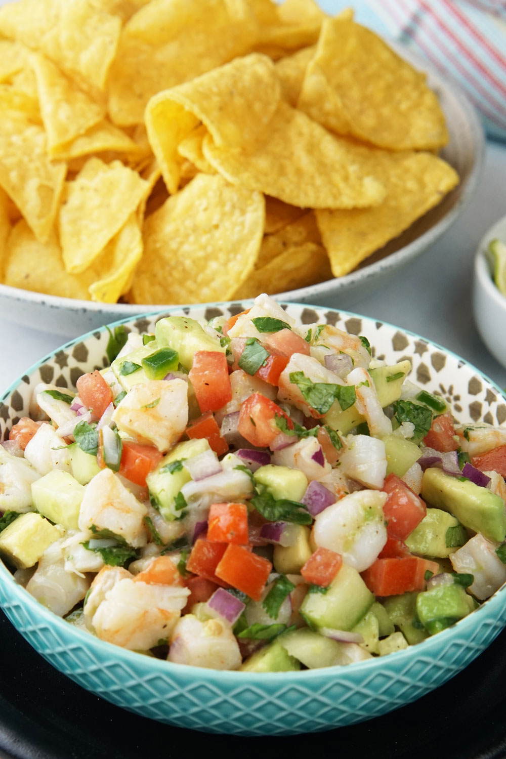 Avocado shrimp salsa
