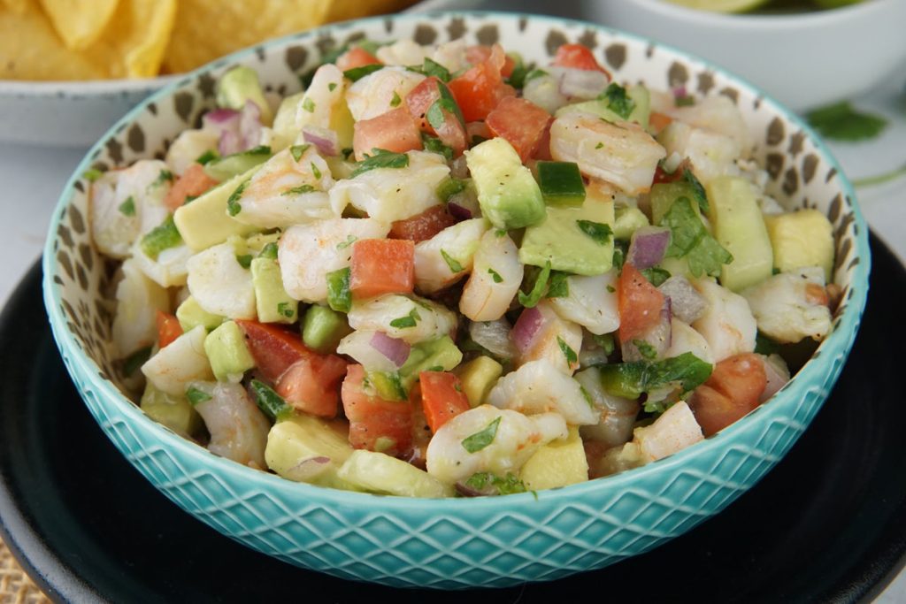 Avocado shrimp salsa