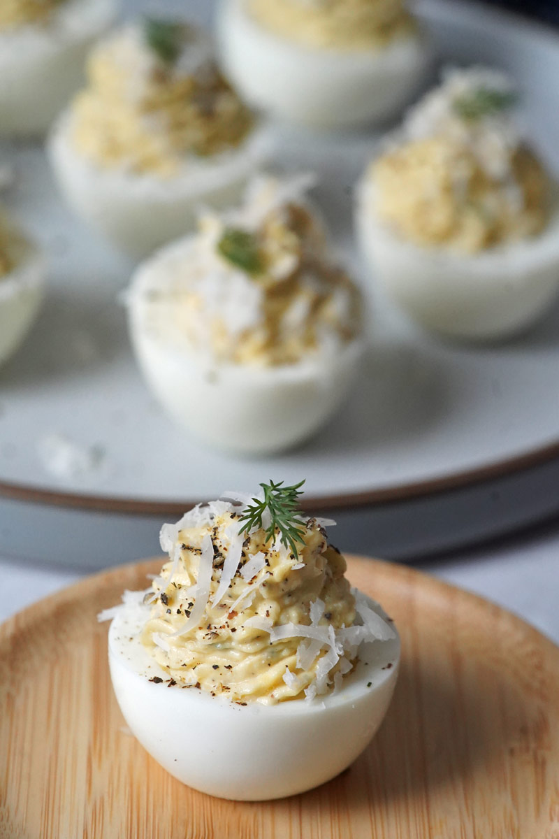 Cacio e Pepe Deviled Eggs