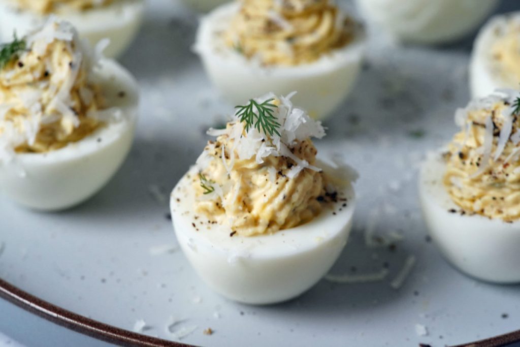 Cacio e Pepe Deviled Eggs