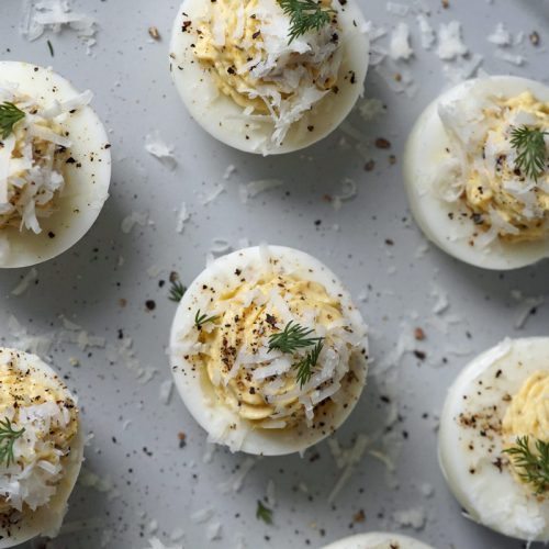 Cacio e Pepe Deviled Eggs